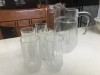Crystal Water Jug with glasses